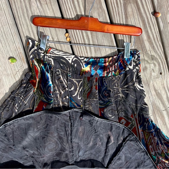 Manyus Silk Burnout skirt - Picture 6 of 10